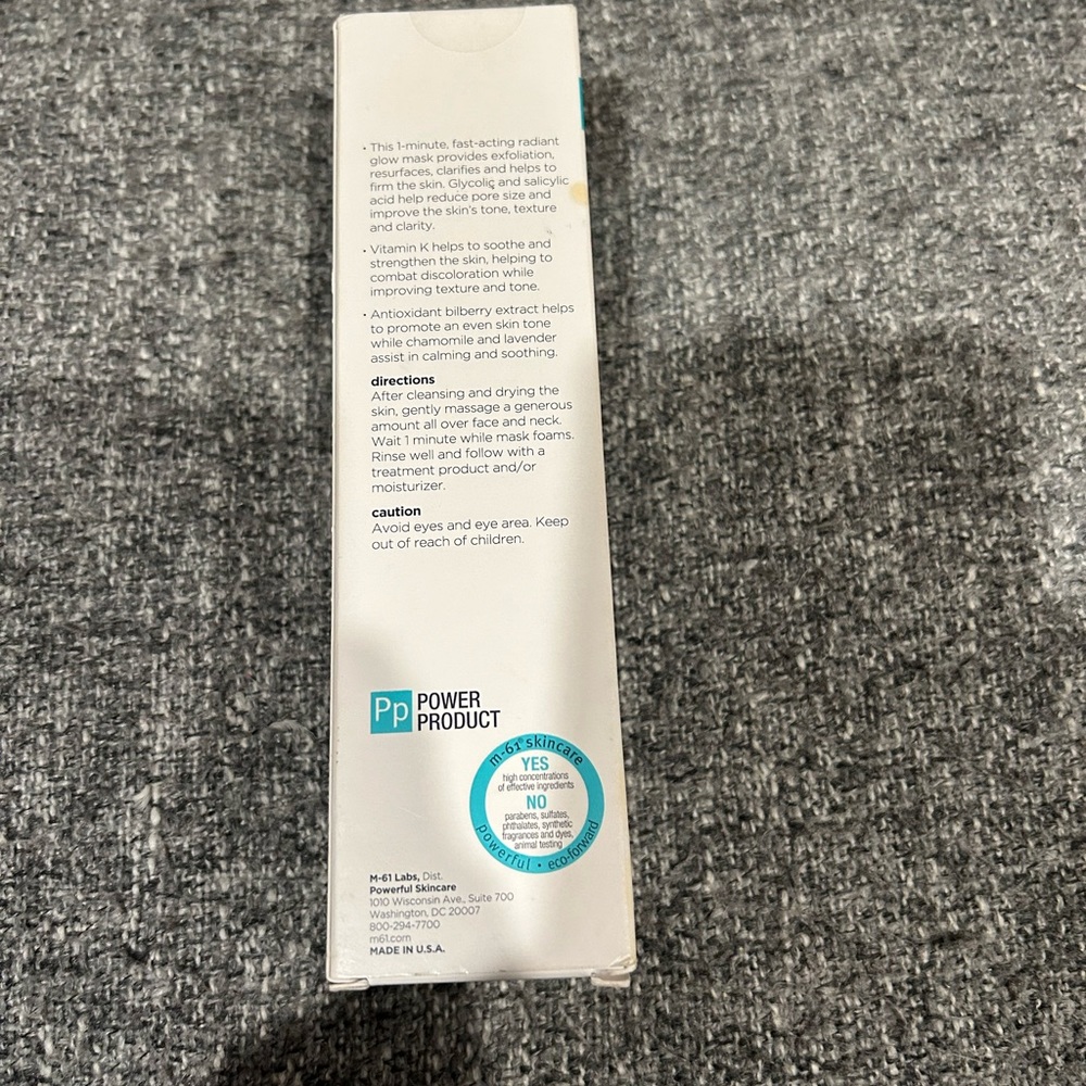 M-61 PowerBlast Pore Purifying Glycolic Facial Mask 3.4 oz - Picture 2 of 2